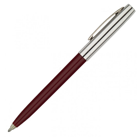 Fisher Space Pen Plastic Barrel Cap-O-Matic Burgundy, Chrome Cap