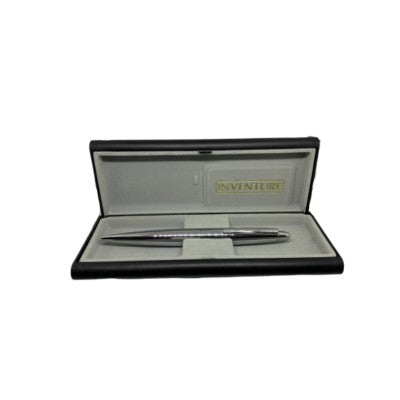 Inventure Volaero Ballpoint Stick Pen, Fine Pt, Chrome Barrel/Black Ink