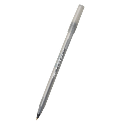BIC Round Stic Xtra Life Ballpoint Pens, Medium Point (1.0mm), Black 10-Count