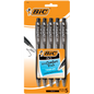 BIC BU3 Grip Medium Point (1.0mm) 5-Pack Blister