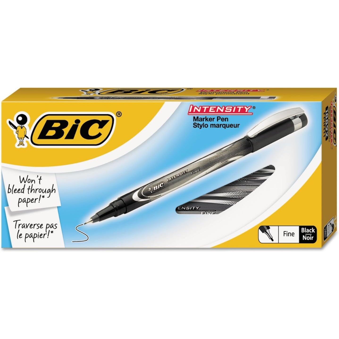 BIC Intensity Pro Fineliner Fine Point (0.5mm) Dozen Box