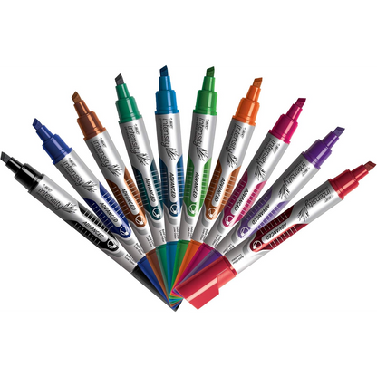 BIC Intensity Advanced Dry Erase Marker Tank Chisel Tip 12-Pack Blister