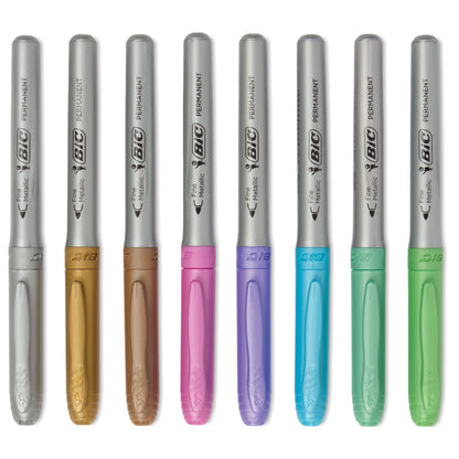 BIC Intensity Permanent Marker Metallic Ultra Fine Point 8-Pack Blister