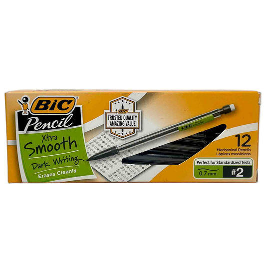 BIC Pencil Xtra Smooth Medium Point (0.7mm) Dozen Box