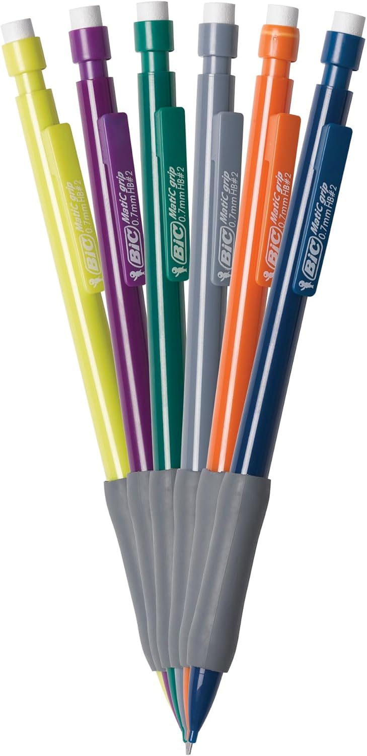 BIC Pencil Xtra Comfort Medium Point (0.7mm) 6-Pack Blister