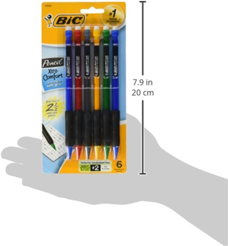 BIC Pencil Xtra Comfort Medium Point (0.7mm) 6-Pack Blister