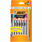 BIC Cristal Xtra Bold Fashion Bold Point (1.6mm) 8-Pack Pouch