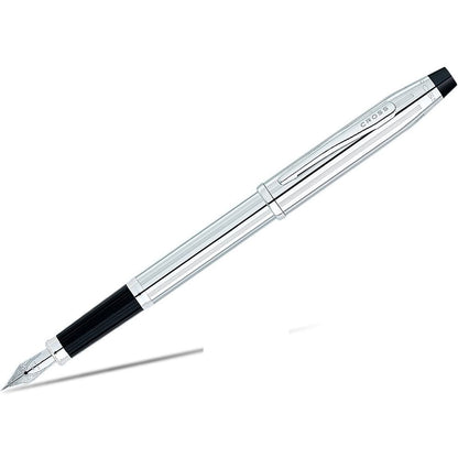 Cross Century® II Lustrous Chrome with Polished Chrome Appointments and Stainless Steel Fine Nib Fountain Pen