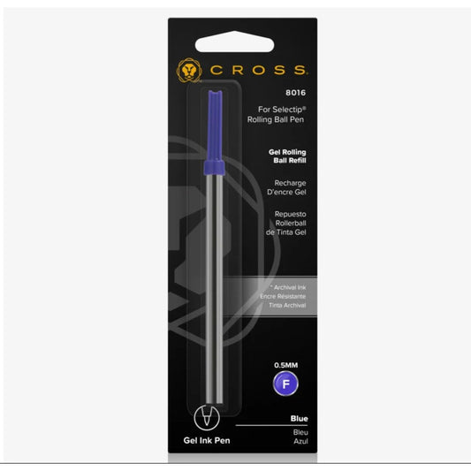 Cross 8016 Refill Gel Rolling Ball Blue Fine
