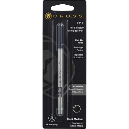 Cross 8443 Refill, Selectip Porous Point Medium Black