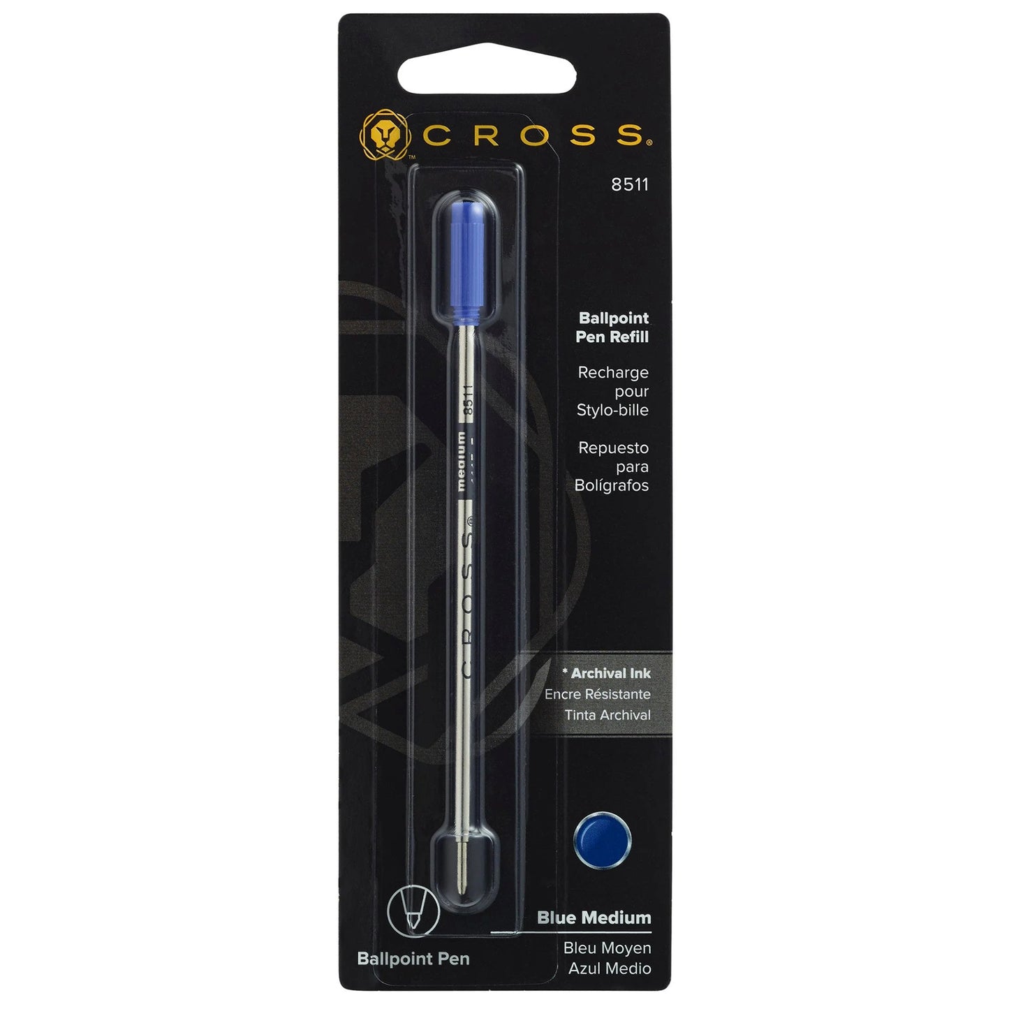 Cross 8511 Refill, Ballpoint Medium Blue