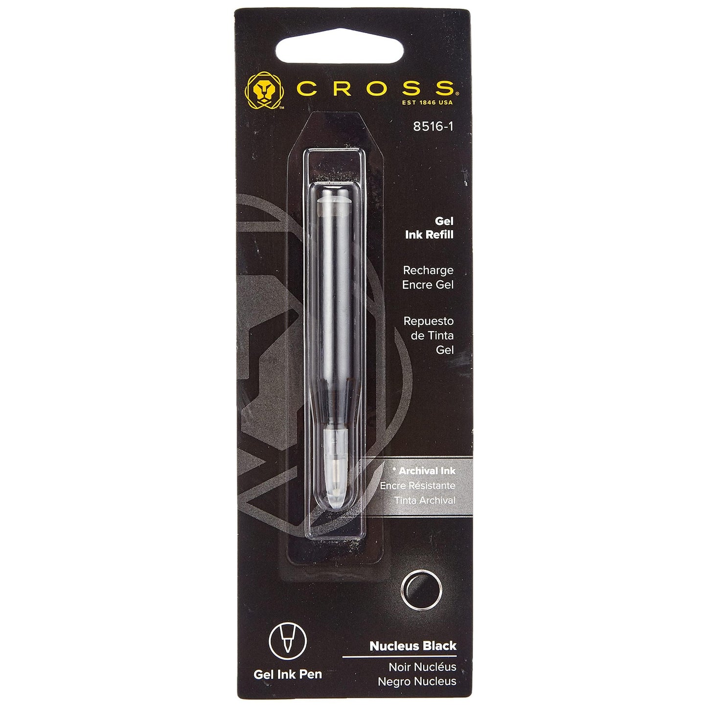 Cross 8516-1 Refill Matrix and Ion Gel Ink Nucleus Black