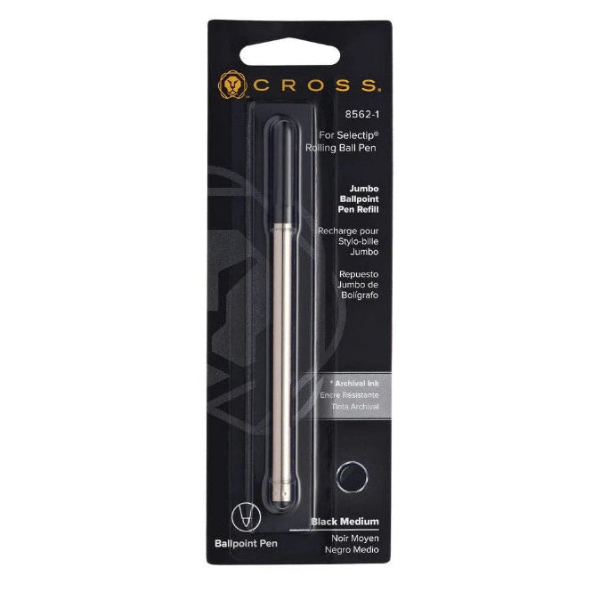 Cross 8562-1 Refill, Selectip Jumbo Ballpoint Medium Black