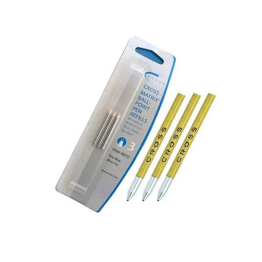 Cross 8572-1 Refill, Matrix Ballpoint Fine Black 3 Pk