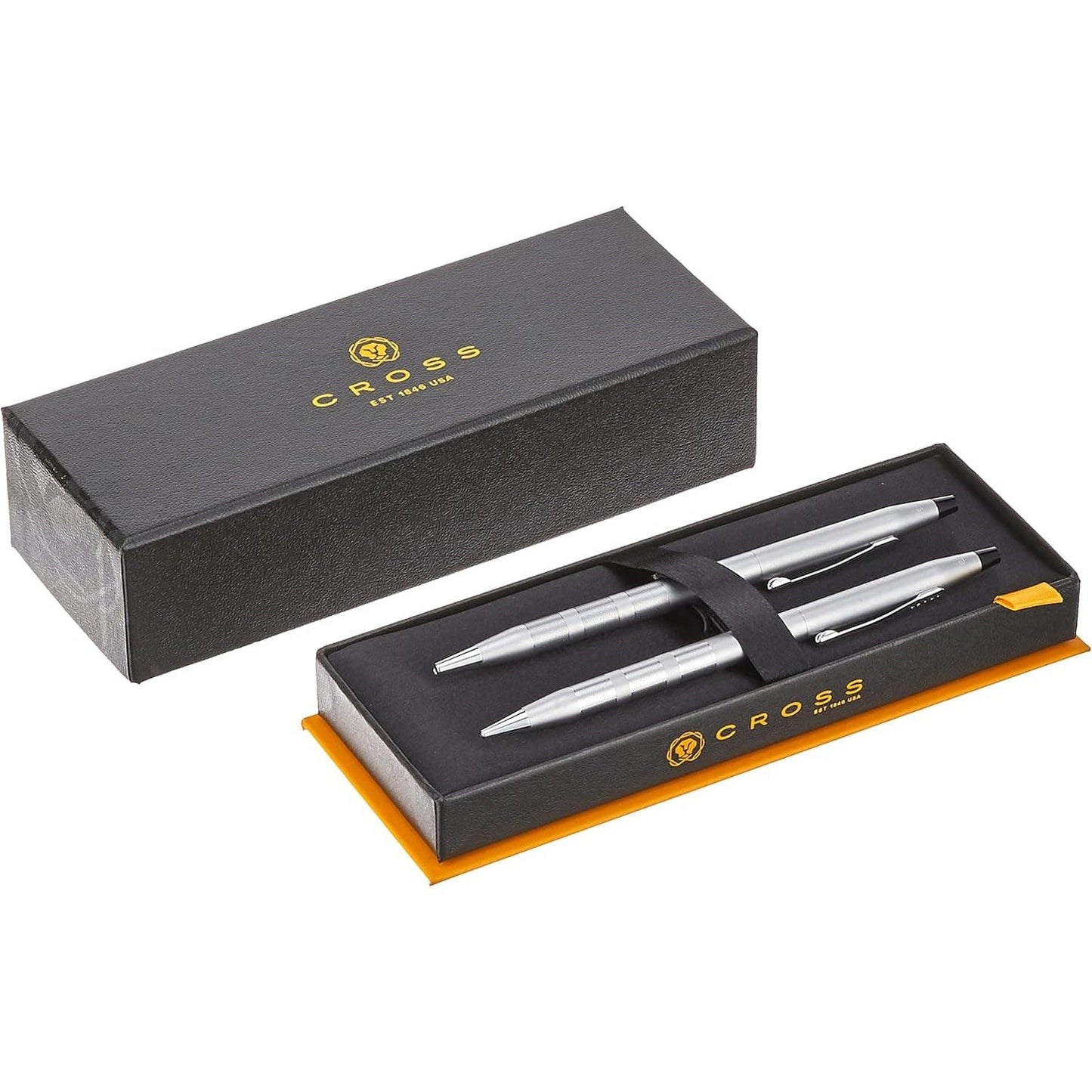 Cross Classic Century® Satin Chrome with Polished Chrome Appointments Ballpoint Pen and 0.7mm Pencil Set