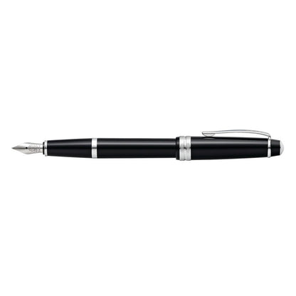 Cross Bailey Light™ Polished Black Resin with Polished Chrome Appointments and Medium Nib Fountain Pen