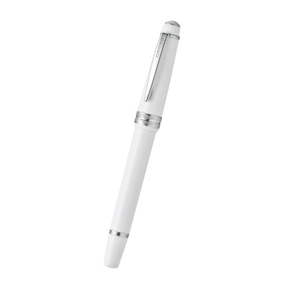 Cross Bailey Light™ Polished White Resin with Polished Chrome Appointments and Medium Nib Fountain Pen