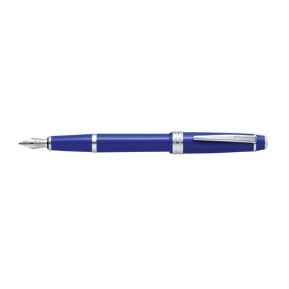Cross Bailey Light™ Polished Blue Resin with Polished Chrome Appointments and Medium Nib Fountain Pen