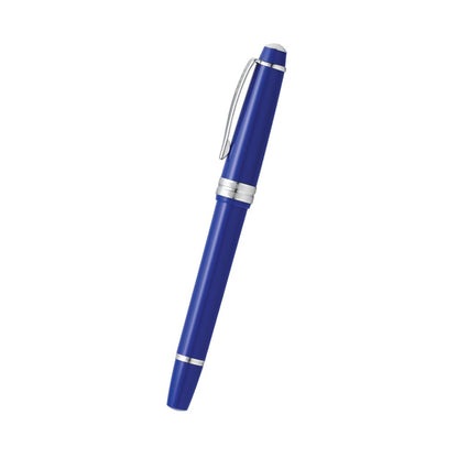 Cross Bailey Light™ Polished Blue Resin with Polished Chrome Appointments and Medium Nib Fountain Pen