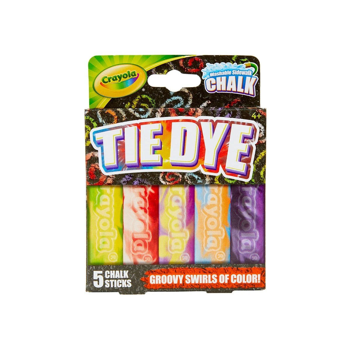 Crayola 03-5800 Washable Tie Dye Sidewalk Chalk
