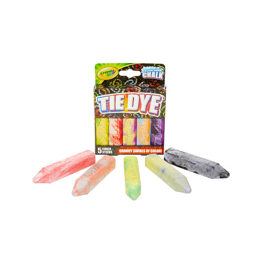 Crayola 03-5800 Washable Tie Dye Sidewalk Chalk