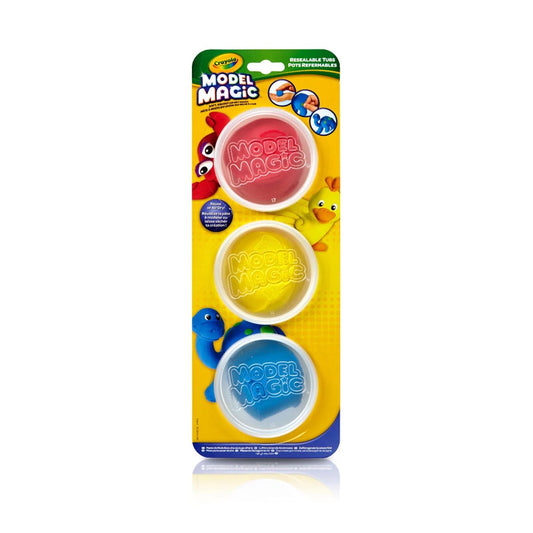 Crayola 23-6018 Model Magic 3 ct. Tubs, Primary Colors