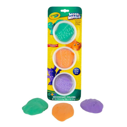 Crayola 23-6019 Model Magic 3 ct. Tubs, Secondary Colors