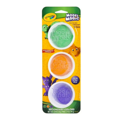 Crayola 23-6019 Model Magic 3 ct. Tubs, Secondary Colors