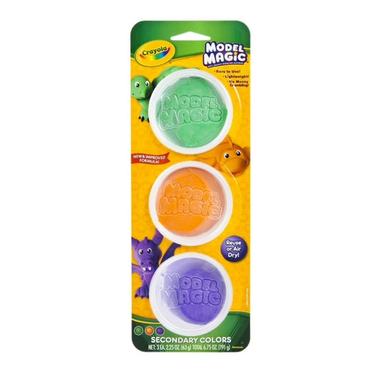 Crayola 23-6019 Model Magic 3 ct. Tubs, Secondary Colors