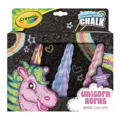 Crayola 51-2050 3 ct. Unicorn Horns Washable Sidewalk Chalk