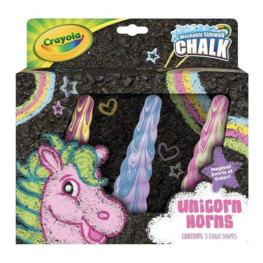 Crayola 51-2050 3 ct. Unicorn Horns Washable Sidewalk Chalk