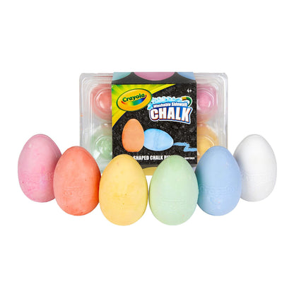 Crayola 51-2051 6 ct. Egg-Shaped Washable Sidewalk Chalk