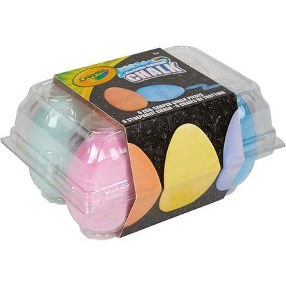 Crayola 51-2051 6 ct. Egg-Shaped Washable Sidewalk Chalk