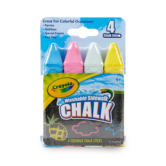 Crayola 51-4104 4 ct. Washable Sidewalk Chalk