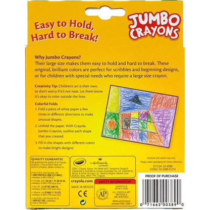 Crayola 52-0389 8 ct. Jumbo Crayons