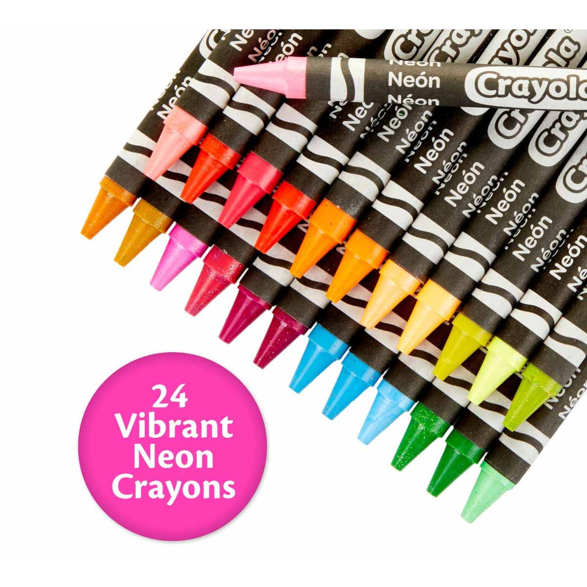 Crayola 52-3410 24 ct. Neon Crayons