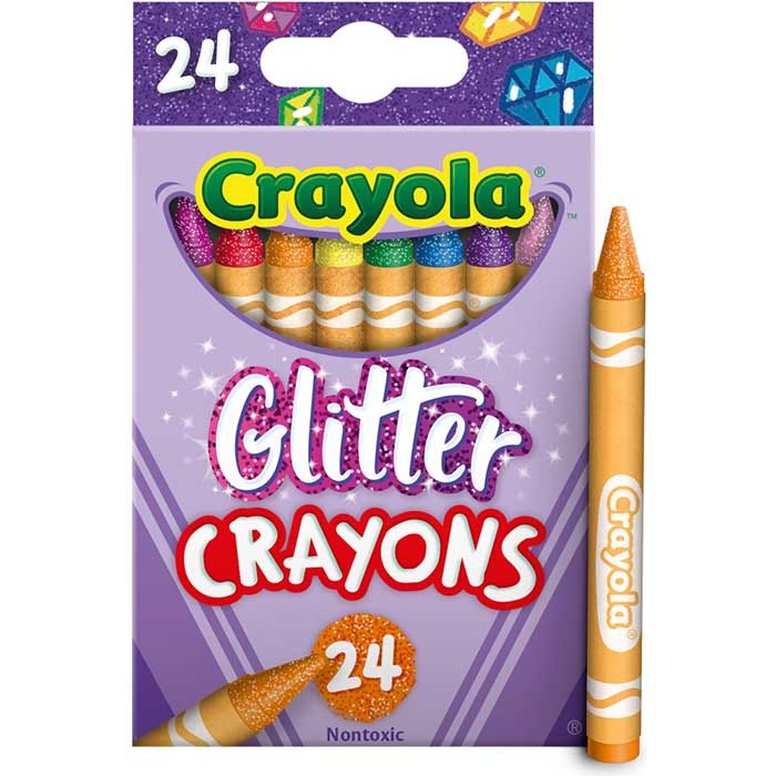 Crayola 52-3715 24 ct. Glitter Crayons