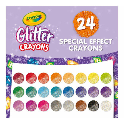 Crayola 52-3715 24 ct. Glitter Crayons