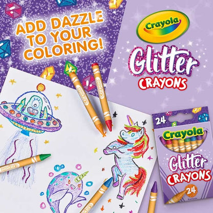 Crayola 52-3715 24 ct. Glitter Crayons