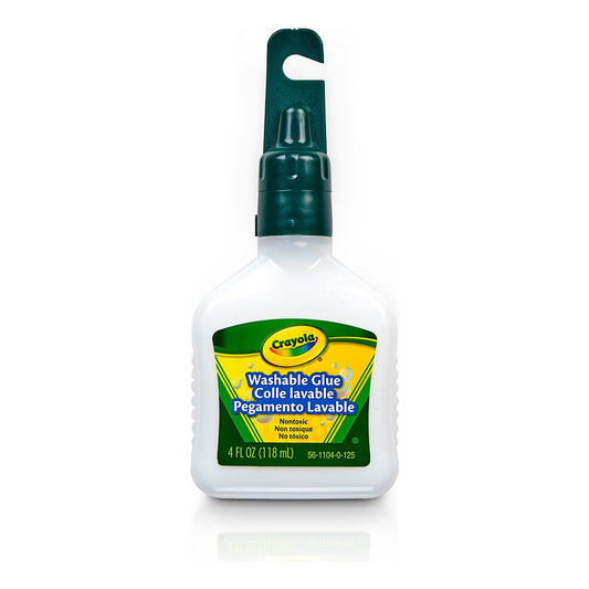 Crayola 56-1104 4 oz Bottle Washable No-Run School Glue