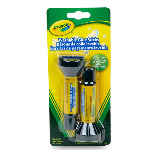 Crayola 56-1129 .35 oz Washable Glue Sticks (Two on blister card)