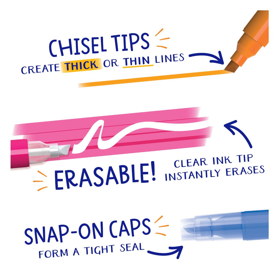 Crayola 58-6504 6 ct. Take Note! Erasable Highlighters