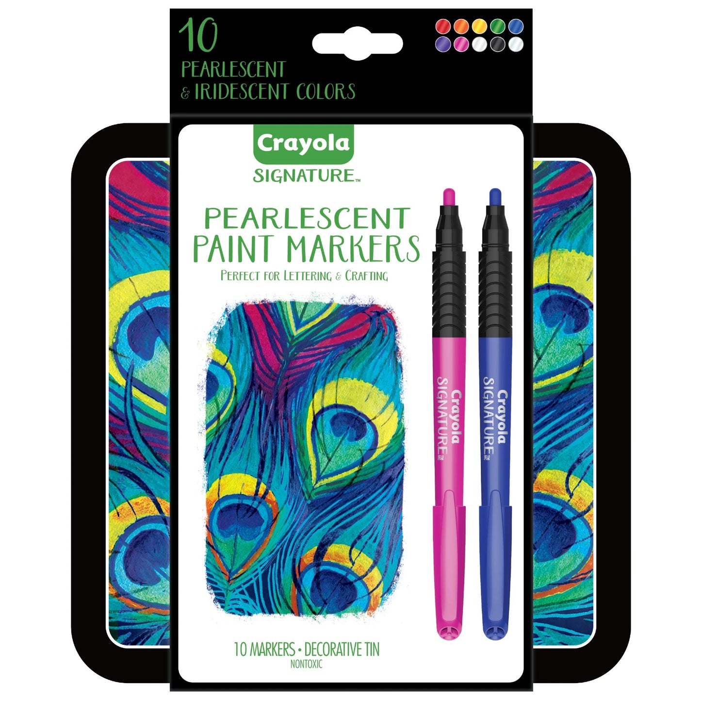 Crayola 58-6531 Signature, 10 ct. Pearlescent Paint Markers