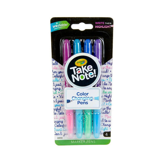 Crayola 58-6635 4 ct. Take Note! Color Changing Pens