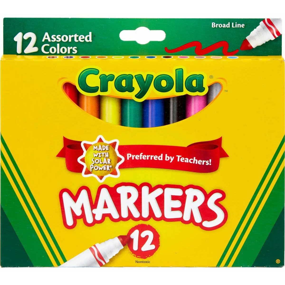 Crayola 58-7712 12 ct. Assorted, Broad Line Markers