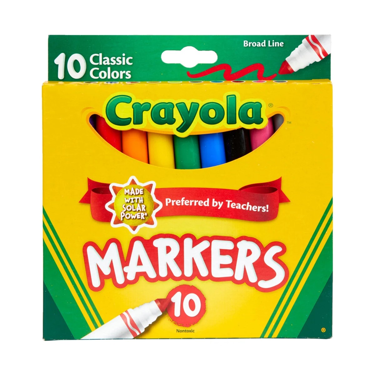Crayola 58-7722 10 ct. Classic, Broad Line, ColorMax Markers
