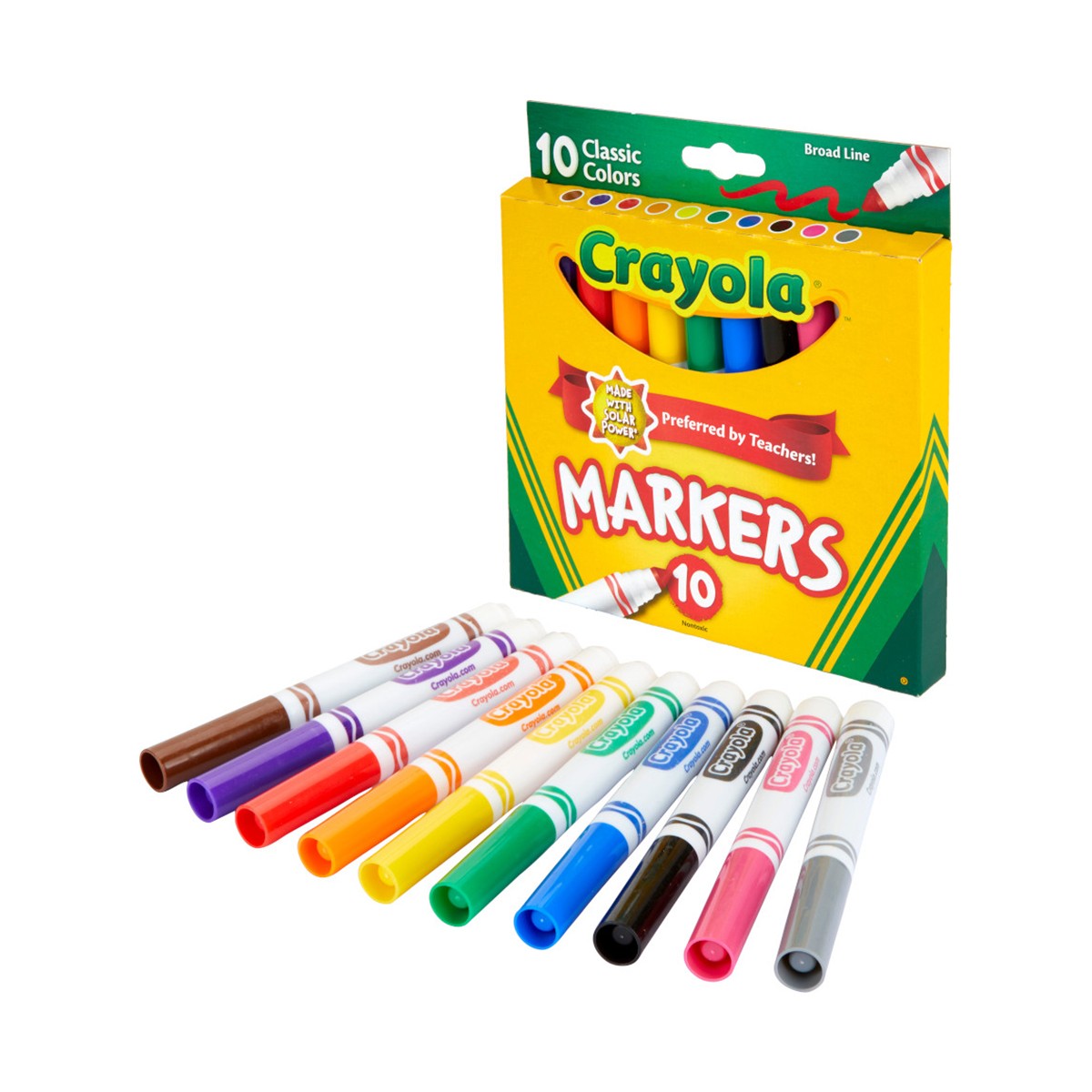 Crayola 58-7722 10 ct. Classic, Broad Line, ColorMax Markers