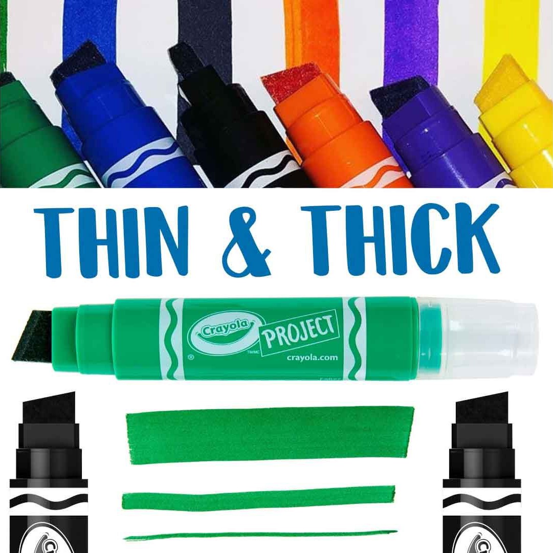 Crayola 58-8356 Crayola Project 4 ct. XL Poster Markers, Classic
