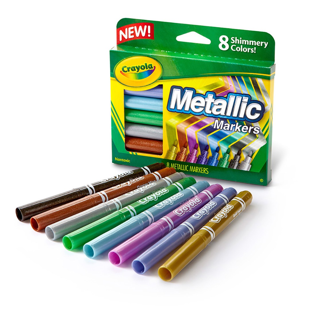Crayola 58-8628 8 ct. Metallic Markers