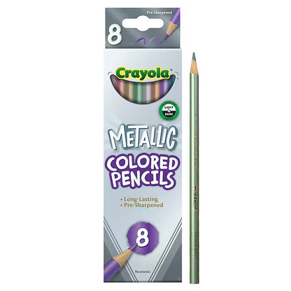 Crayola 68-3708 8 ct. Metallic Colored Pencils